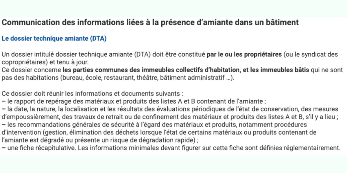 Liste B Des Matériaux Contenant Des Fibres D'amiante